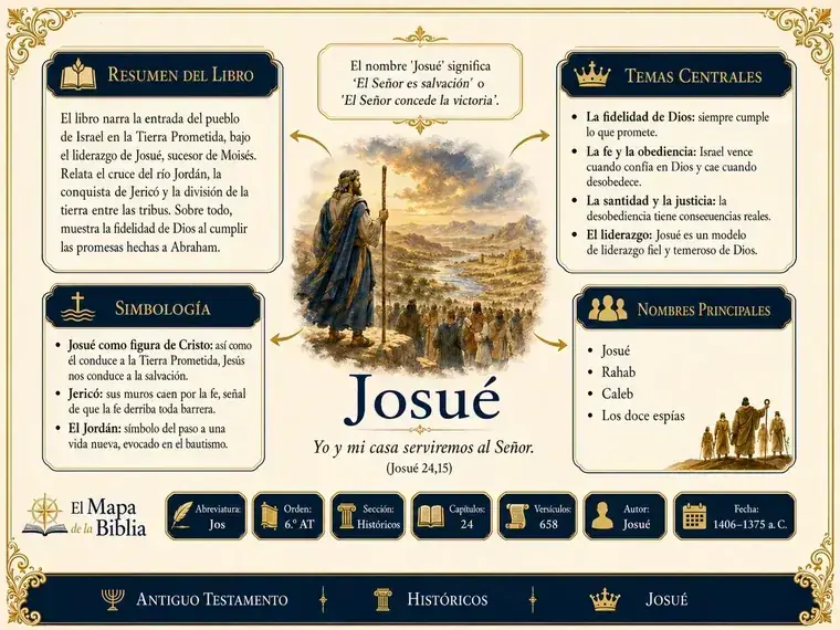 Ejemplo: el mapa del libro de Josue